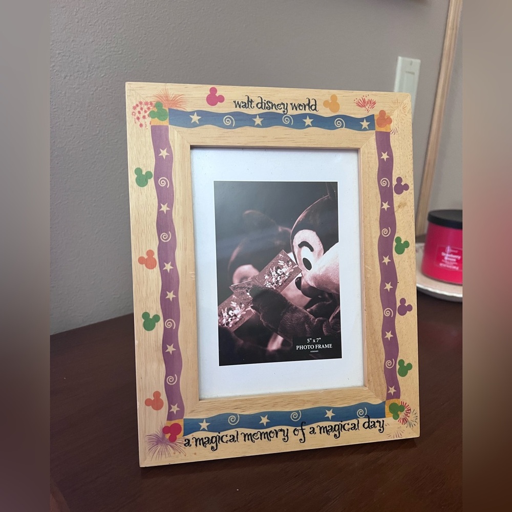 Disney Wooden Frame with Mickey Motifs - Multicolor